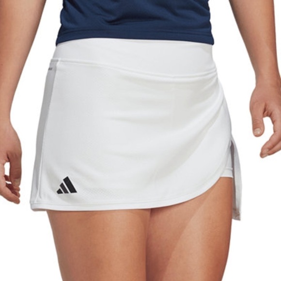 Adidas White ClimaLite Club Tennis Skirt Exercise Small HS1455 Tenniscore NWT - Picture 1 of 12